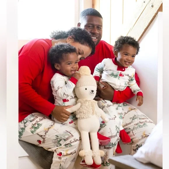 Burt’s Bees Family Matching Santa’s Sleigh Organic Cotton Pjs